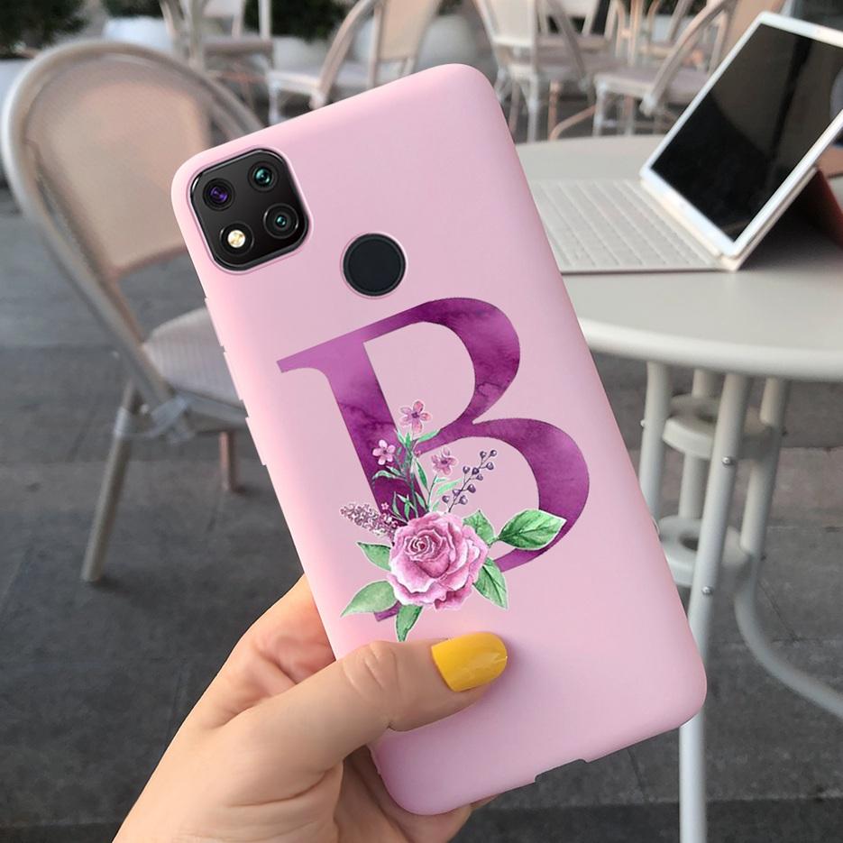 Luxury Letters Case For Xiaomi Redmi 9C 9 C NFC Case Shockproof Bumper Soft Phone Case For Redmi 9 9c 9a Redmi9A 9C 9 Back Cover