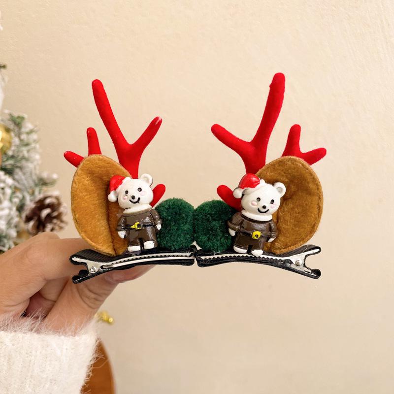 Children's Christmas Reindeer Headband - Cute Holiday Hair Accessory for Photos