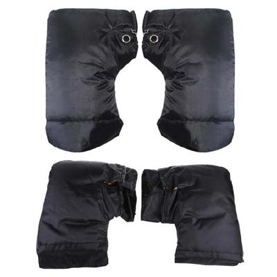 Gants de Guidon Épais Chauds Coupe-Vent Froid Hivernal pour Moto Scooter Gants Manchette 2x