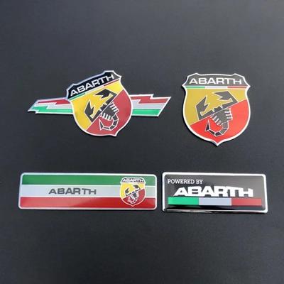 3D Aluminum Emblem Sticker Car Rear Trunk Fender Badge Decals for 500 124 Punto Ducato Palio Bravo Accessories