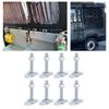 8pcs M8x60 L Track Double Lug Thrded Stud Nut Fitting 6000lbs Load Capacity for Truck Bed Trailer Pickup RV ATV
