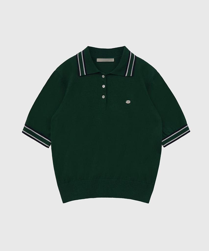 Kwinseulaebis Qsrb Line Point Collar Half Sleeve Knit