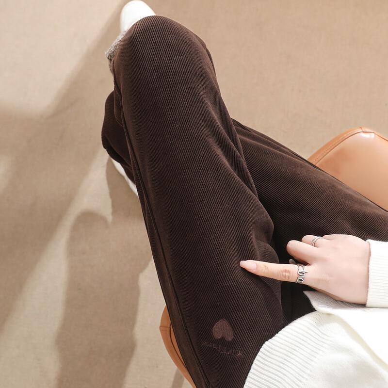 TERRE BLEUE Women's Fleece-lined High-Waist Drawstring Ankle Sweatpants