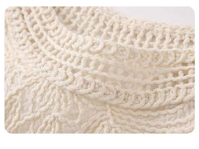 Niche Tassel Crochet Knit Sleeveless Camisole for Women - Summer 2026 Collection