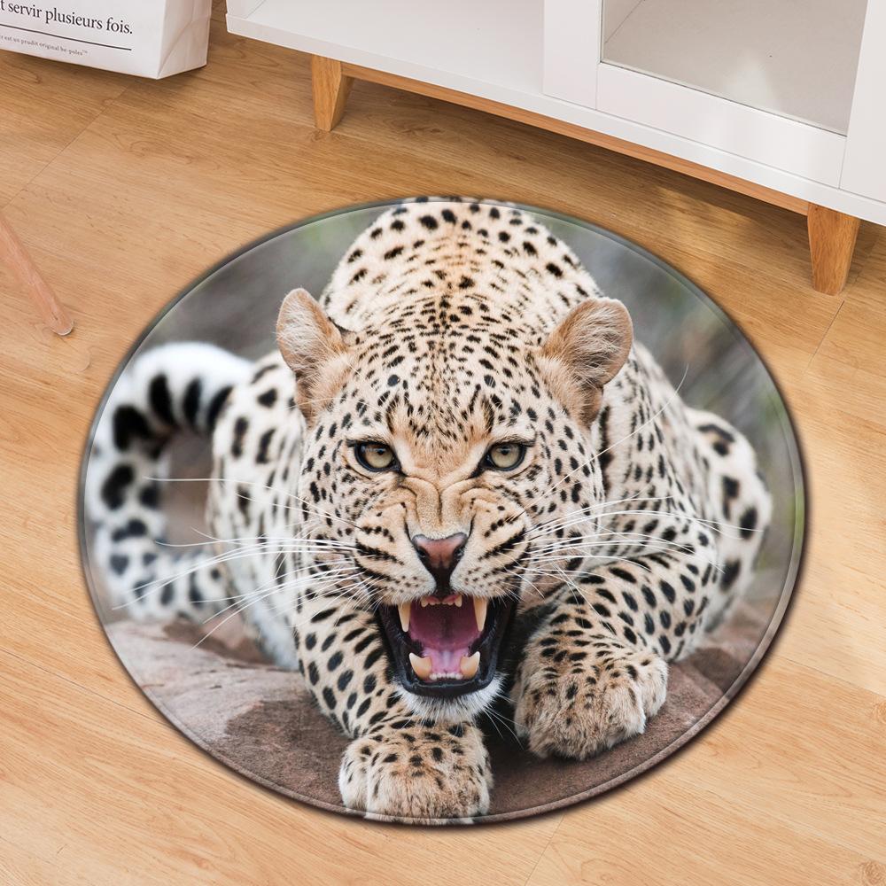 Flower Print Carpet Round Floral Living Room Area Rug Chinese Style Bedroom Rug Kids Play Floor Mat Kitchen Bath Rug Home Decor