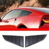 Matte Black Side Window Louvers Shades Cover Tirm Fit For Corvette C7 2014-