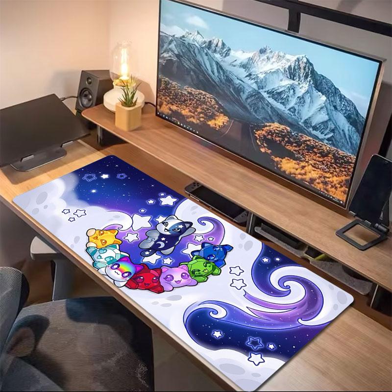 Aarmau Large Size Mouse Pad Large Gaming Table Cushion Nonslip Laptop Tablet Big Mousepad Xxl Mat Mini Pc Playmat With Lock Edge