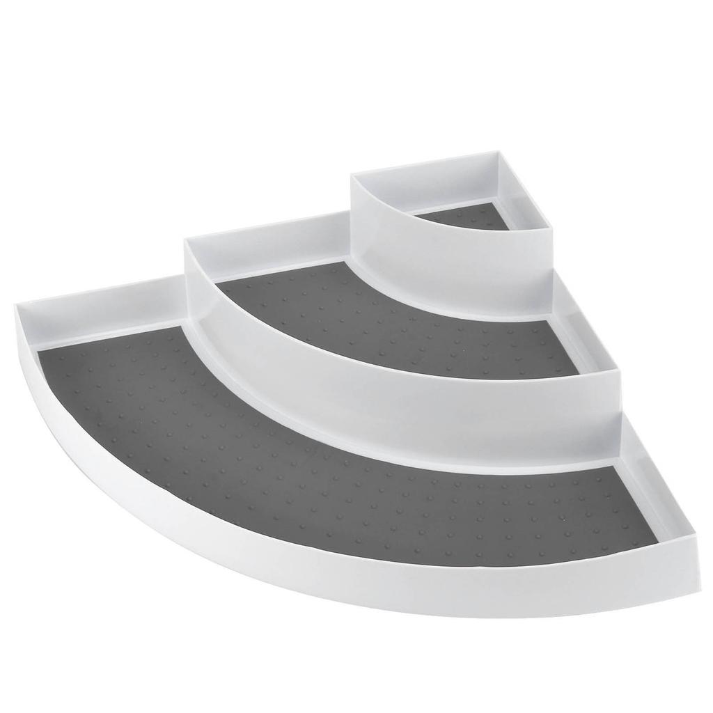 Kitchen Cabinet 3 Tier Corner Shelf Organizer Spice Seasoning Bottle Holder Rack Storage Tool