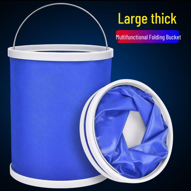 Portable Multifunctional Car Wash Folding Bucket - Oxford Cloth, Handheld for Outdoor and Home Use