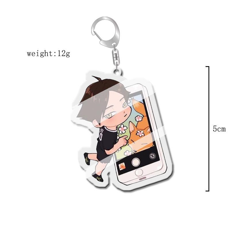 Haikyuu!! Anime Acrylic Keychain Charm - Creative Campus Ornament Gift