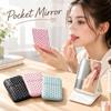 Foldable Cosmetic Mirror Mini Pocket Mirror Portable PortbaleVanity Mirror  Desktop Use