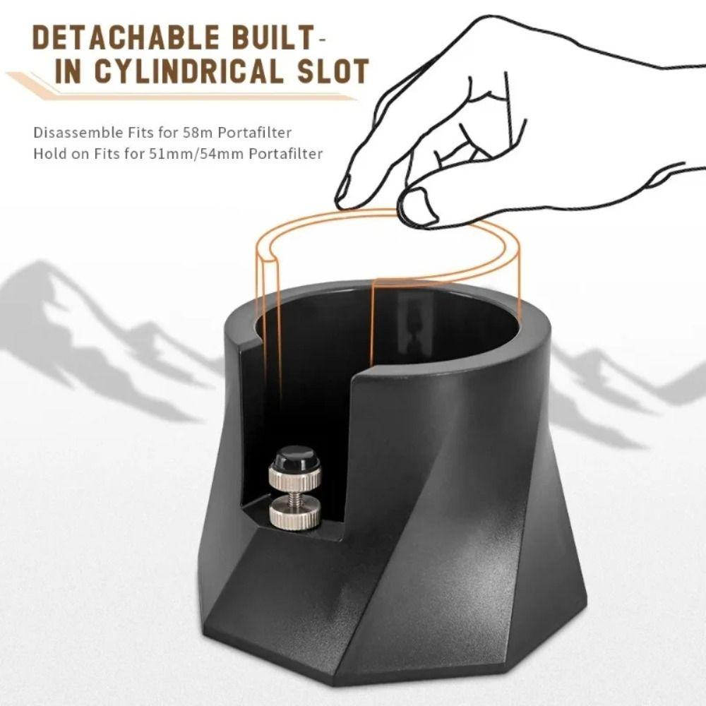 Anti-Slip Bottom Coffee Tamper Holder ABS for Espresso Portafilter Holder for 51/53/58mm for Espresso Portafilter Rest Holder