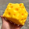 Jumbo Cube Cheese Squeeze Toy Simulation Giant Large Cheese Fidget Toy Slow Rebound Shapeable Venting Ball For Adult Gifts