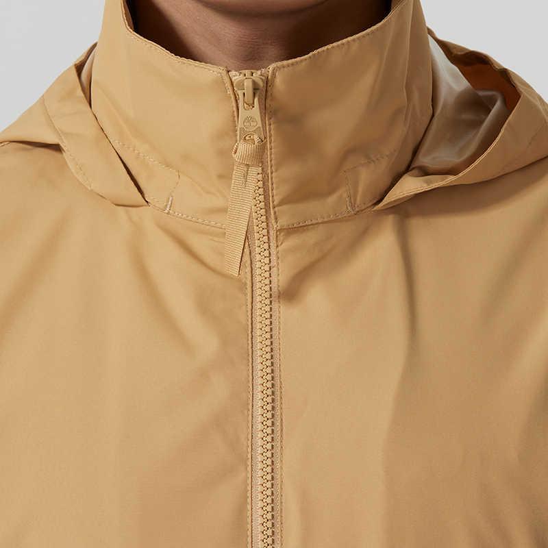 Timberland Casual Simple Windproof Hooded Jacket Men Jackets Ginger-Yellow A6ATG-EH3