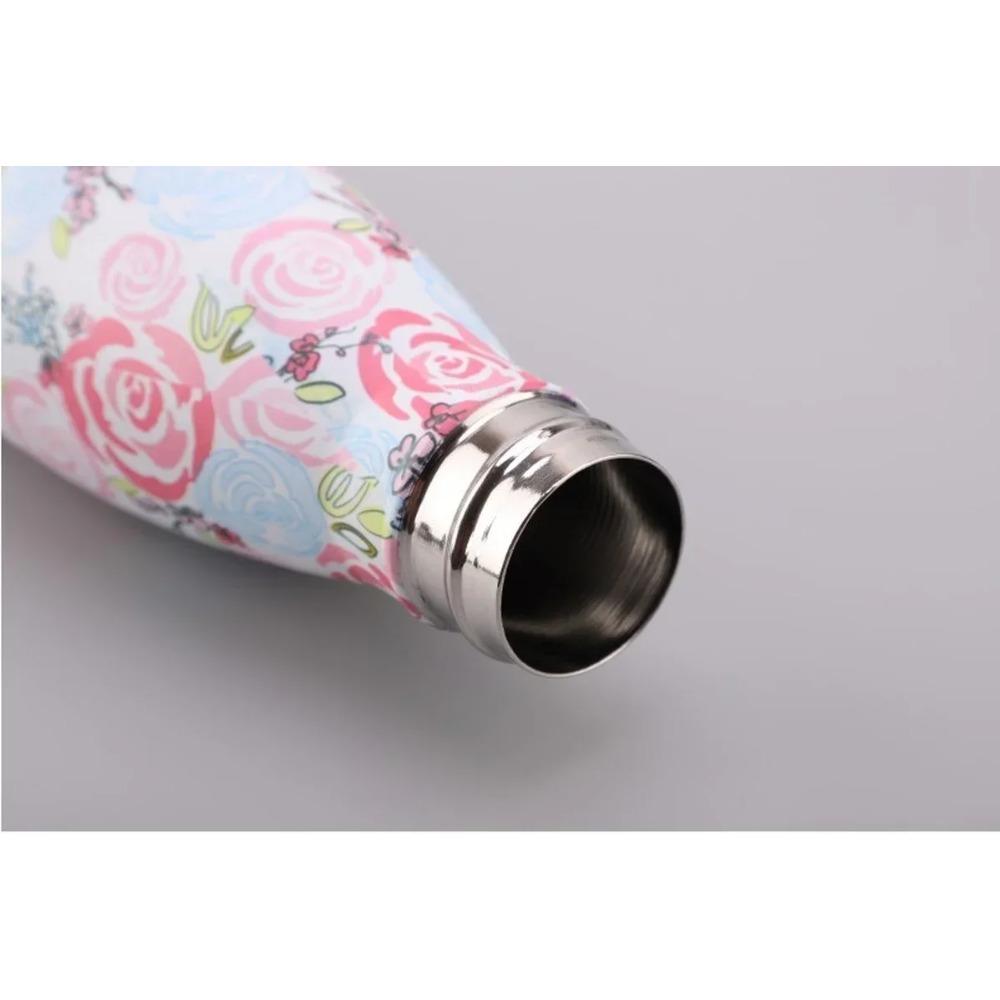 500ml Sportvattenflaska Elektroplätering Cola-mugg 304 Rostfritt Stål Vakuumisolerad Drickartiklar Dricksglas Personlighet