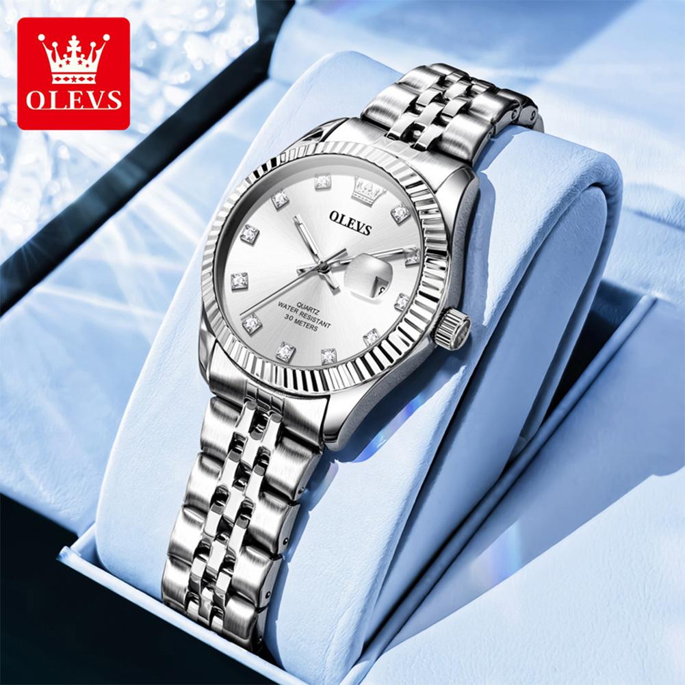 OLEVS Elegant Ladies Watch Luminous Waterproof Date Wristwatch For Woman Quartz Women's Watches
