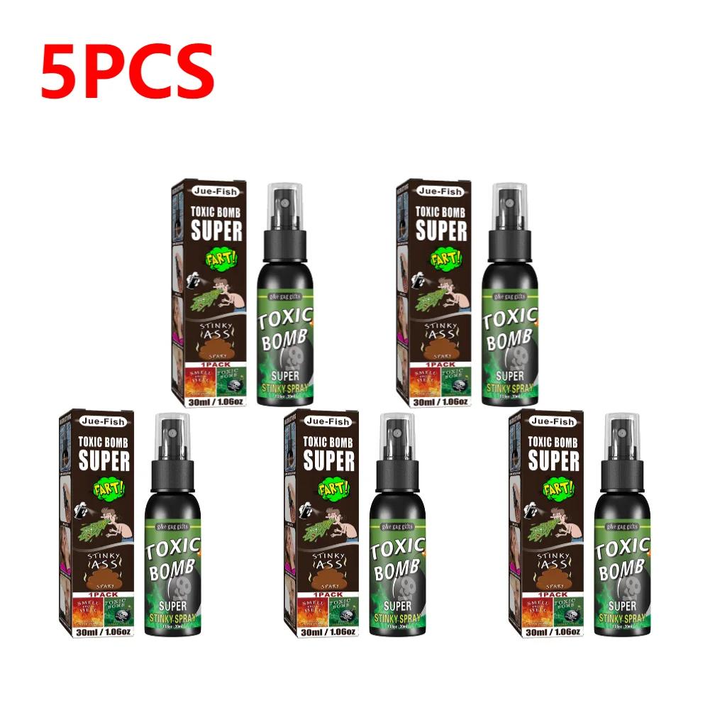 1-5PCS Halloween Props Fart Gag Spray Fart Spray Non Toxic Odor Stinky Terrible Smell Stink Gas Prank Spray Joke Party Supplies