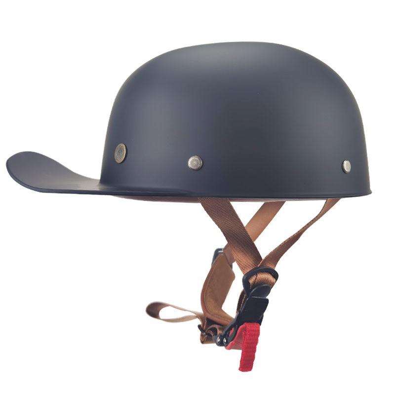 Stylish Half Face Motorcycle Helmet Men Women ABS Retro Bike With Custom