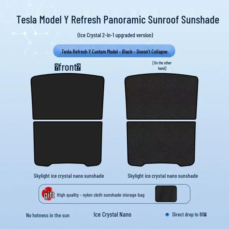 

Солнцезащитный козырек для Tesla Model 3 2026 года: Теплоизоляция крыши и защита люка