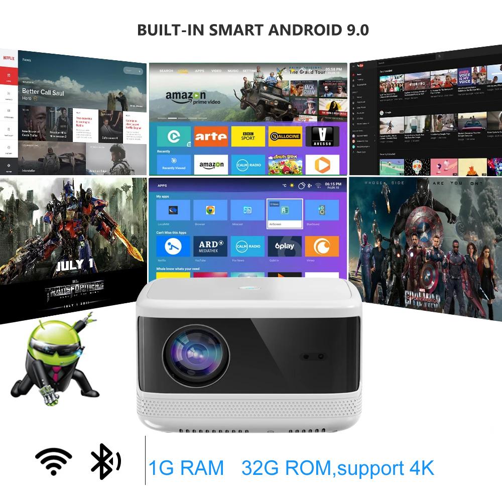 2025 Vivicine K6 Full HD projektor WiFi Android Smart přenosný mini projektor