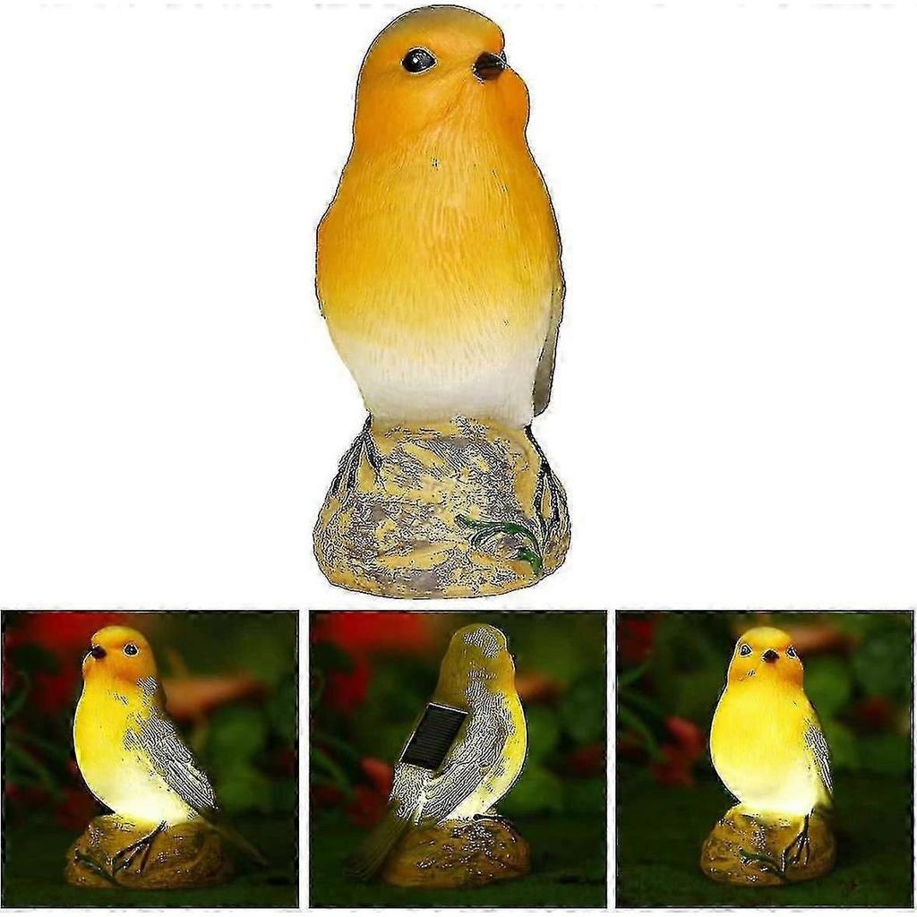2024,2 Pack Solar Powered Bird Shaped Led Solar Lights Garden Decor Waterproof Outdoor Yard Lights