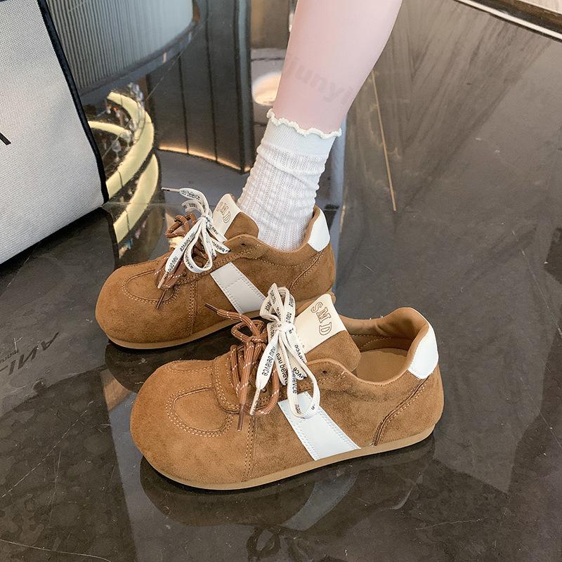 Women's Sneakers Spring Autumn New Lightweight Comfortable Lace Up Casual Shoes Comfortable Vintage Outdoor Non Slip Board Shoes