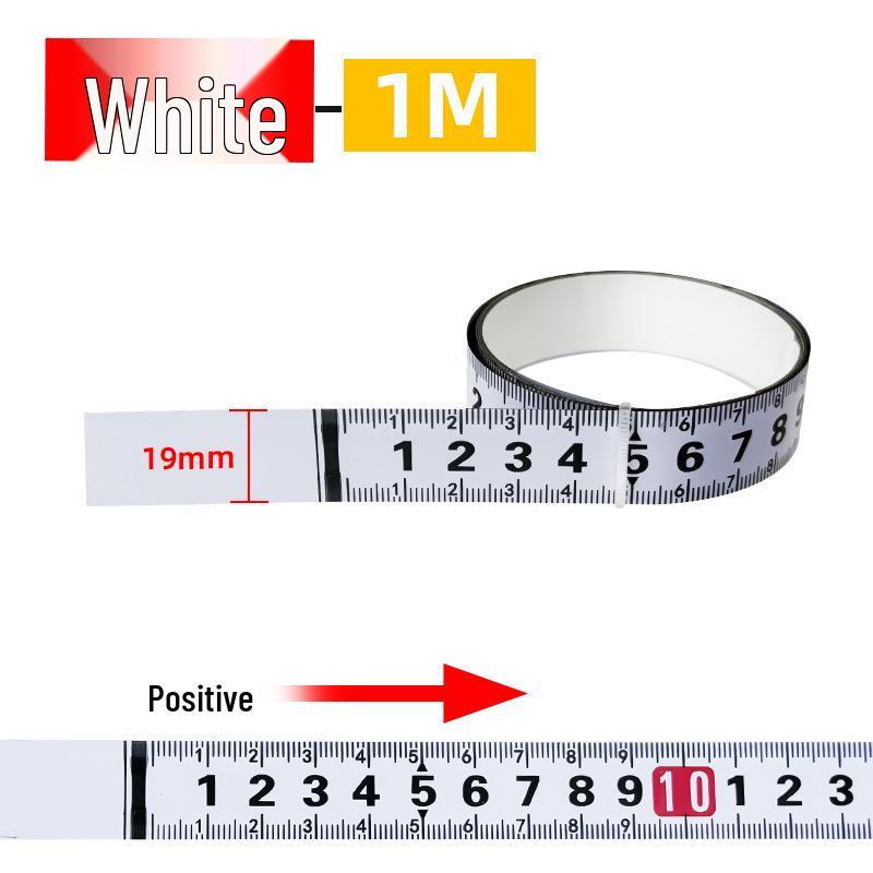 High-Precision Self-Adhesive Metal Ruler with Sliding Groove and Widened Scale