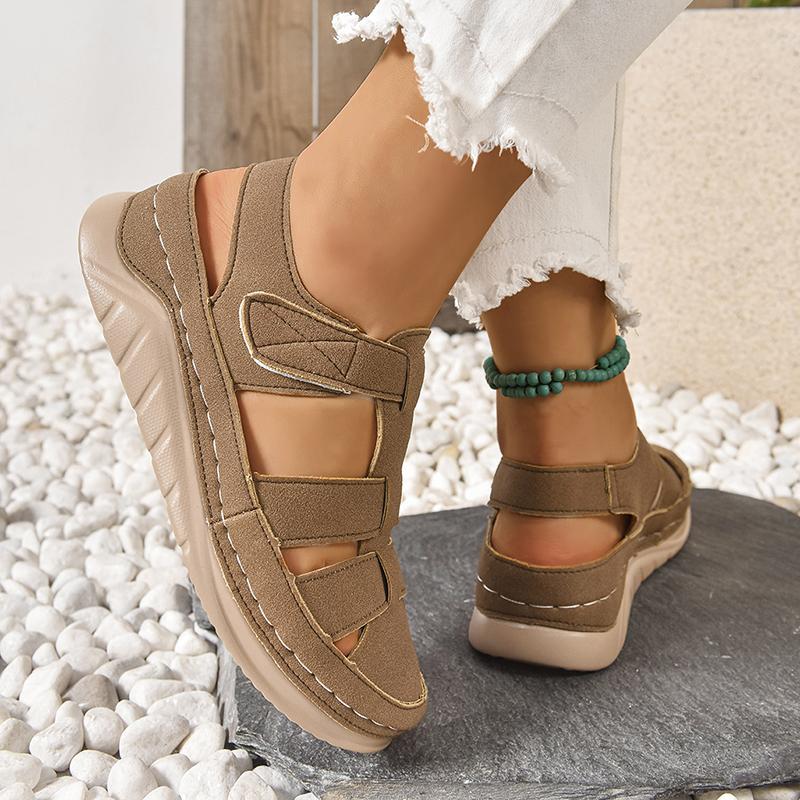 Hollow Out Platform Sandals for Women Summer 2025 Comfort Non Slip Beach Shoes Woman Lightweight Walking Roman Sandalias Mujer