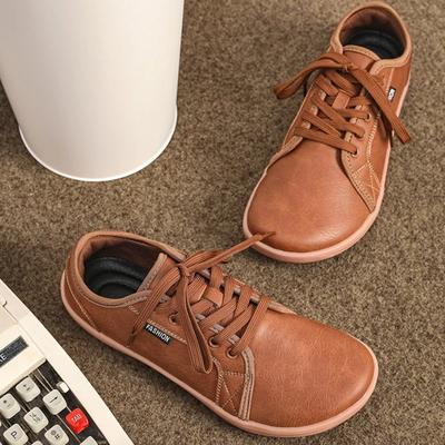 Size 48 Mens Shoes Hot Sale Men Shoes Leather Wide Barefoot Shoe Soft Sole Male Casual Shoes Fashion Wear Resistant Men Sneakers