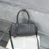 Fashion Retro Shoulder Women'S Bag Genuine Leather Natural Fall Cowhide Boston Bag Commuter Underarm Bag Handbag