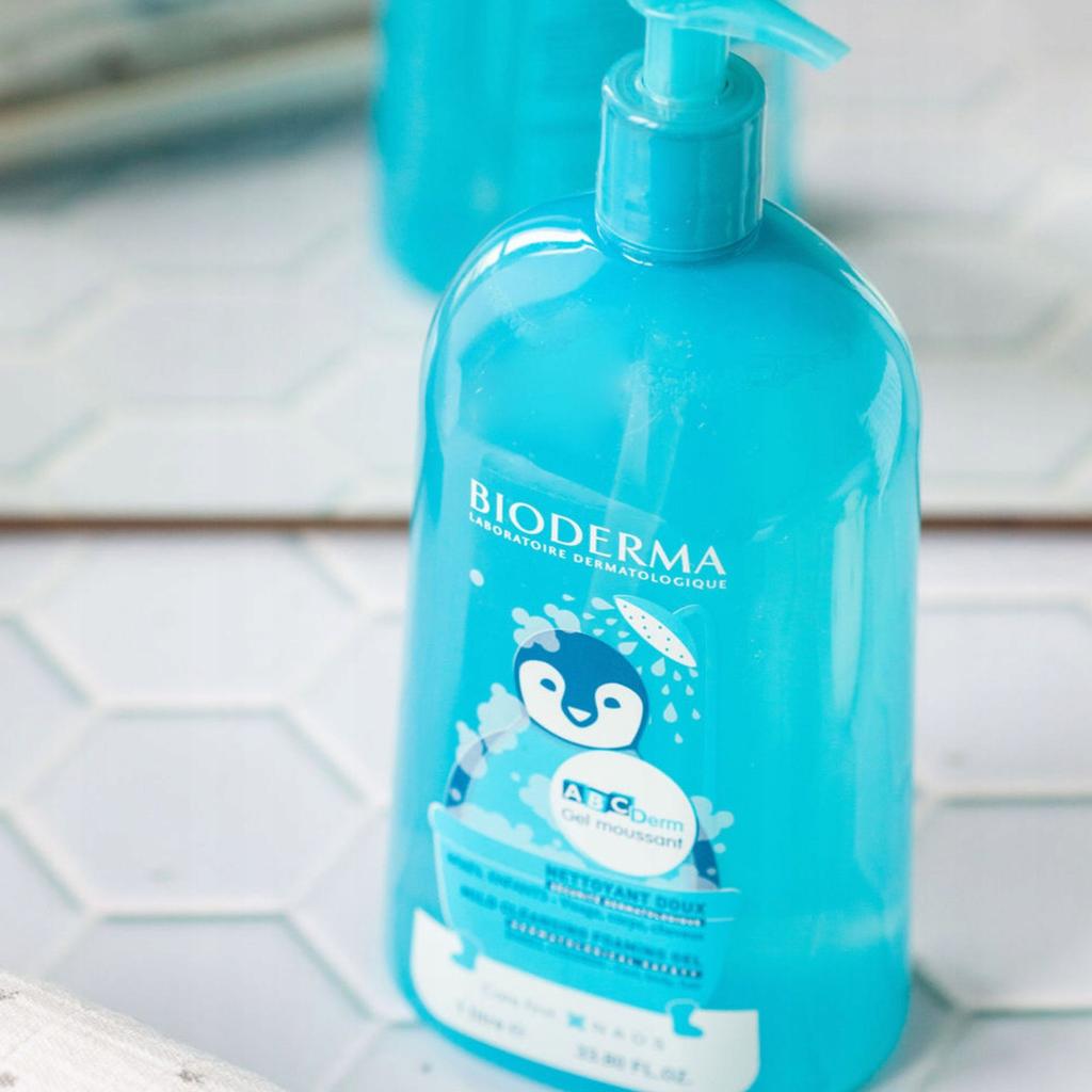 Bioderma Abcderm Gel Moussant Gel Lavant Pour Enfants Et Bébés 1000