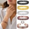Retro Style Women Men Magnetic Bracelet Wheel-patterned Men Bangle Wristband  Festival Party