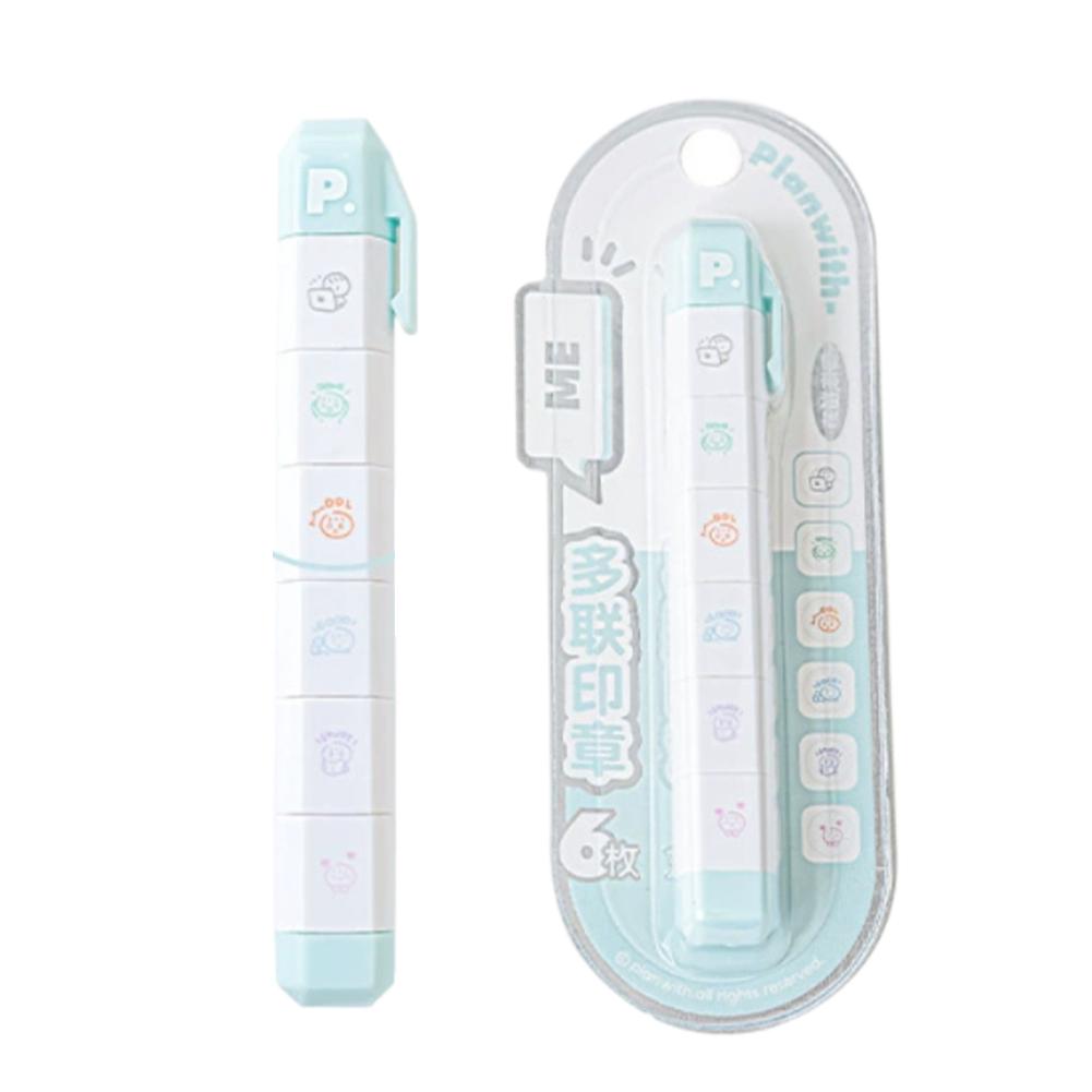 Detachable Multi Part Stamp Pen Style Creative Design For Journaling DIY Craft Personalized Letter Pattern Stamp Clear Imprint