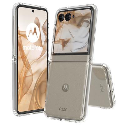 For Motorola Razr 60/Razr 50 5G Clear Case Integrated TPU+Acrylic Phone Cover