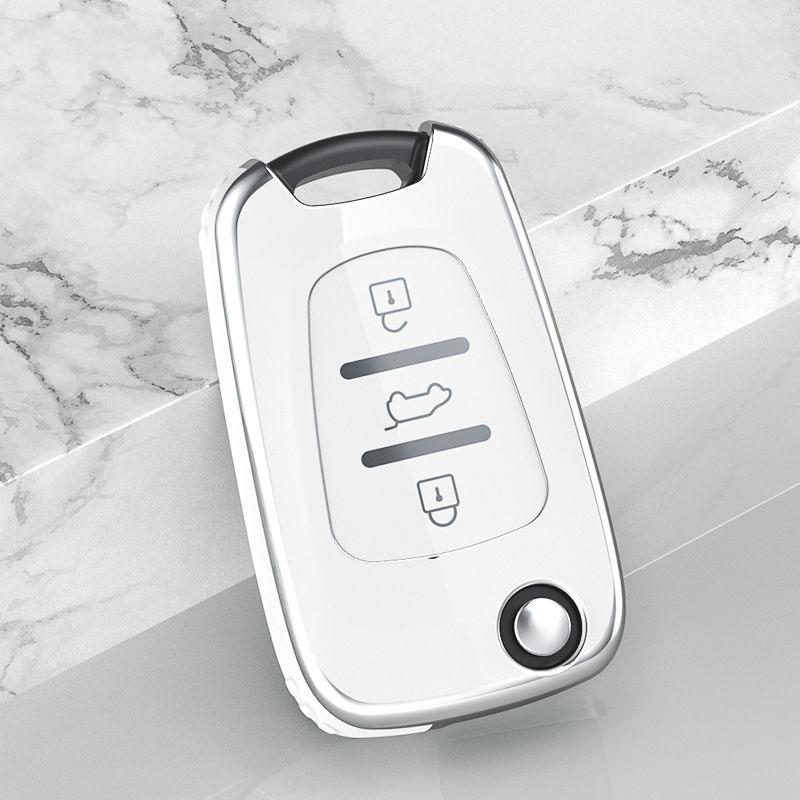 

Soft Tpu Car Flip Key Case Cover For Hyundai I20 I30 Ix20 Ix35 Elantra Accent Car Key Protection Shell Auto Interior Accessories