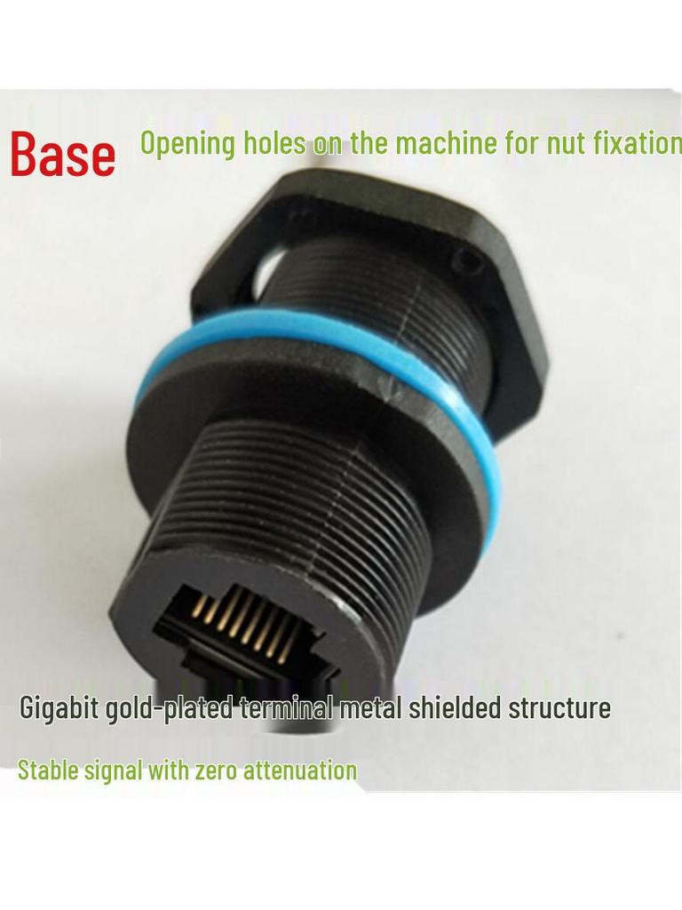 Waterproof RJ45 Network Cable Extender: Dustproof, Anti-Interference Gigabit Connector for Stable, Zero-Attenuation Signal