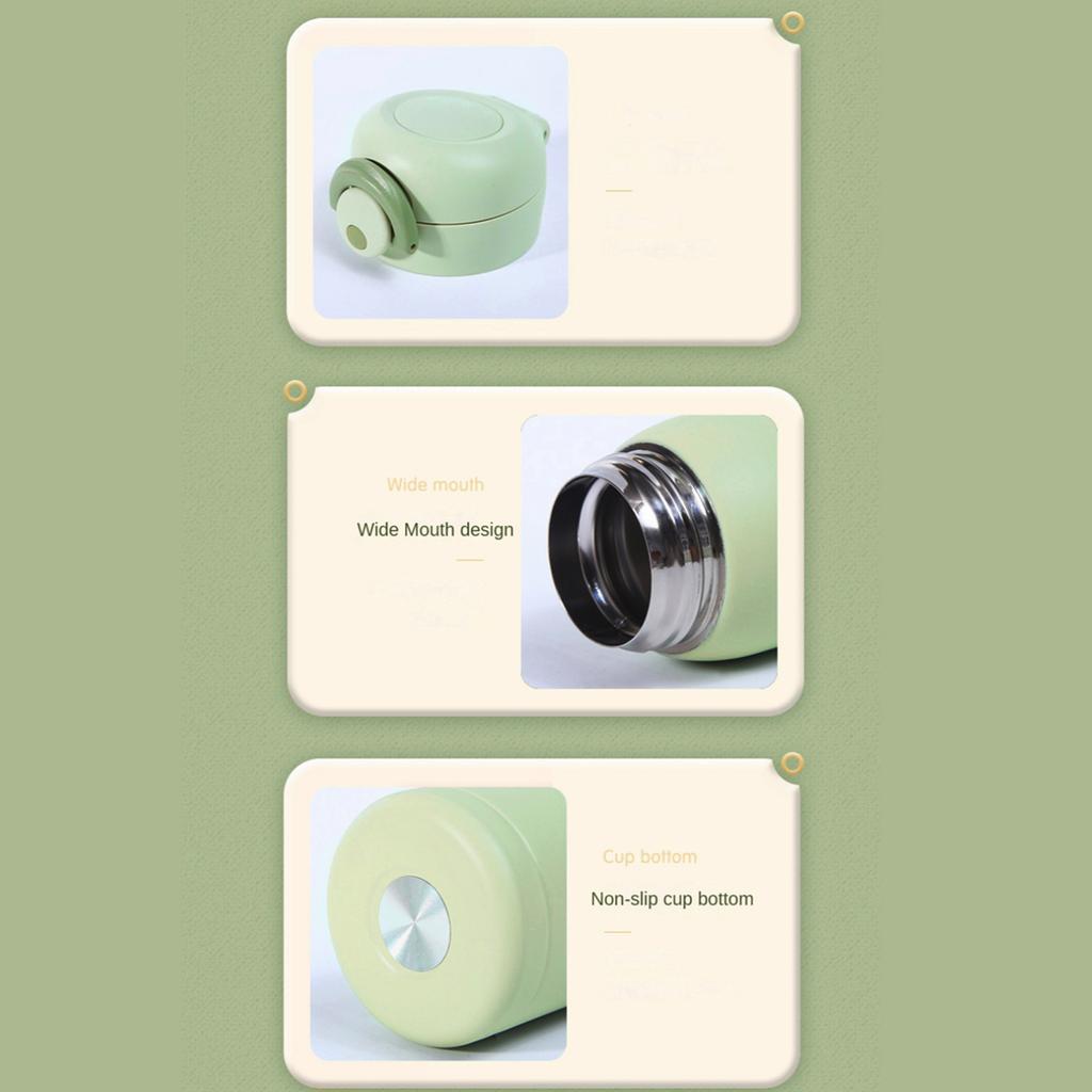 Mini Kubek Termosowy 220ml/350ml Kubek Kieszonkowy Termiczny Kubek do Kawy ze Stali Nierdzewnej Termos Izolowany Butelka na Gorącą Wodę na Zimę