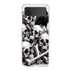 Phone Cover For Samsung Galaxy Z Flip 7 6 5 4 Case Transparent For Samsung Z Flip 3 Hard PC Foldable Shell Raven Crow Skull Bags