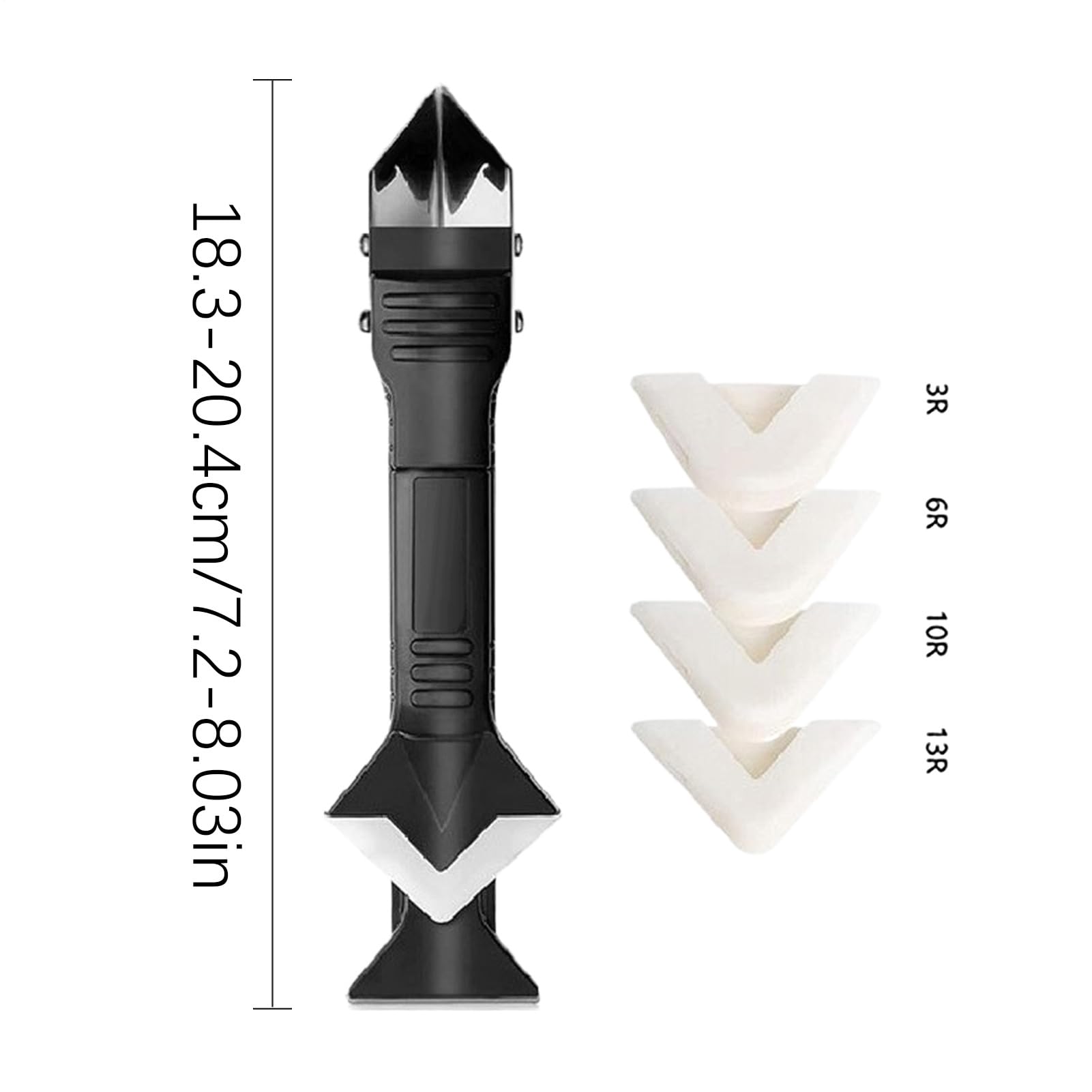 

Caulking Spatula Set Silicone Sealant Scraper Tool, Multi-Angle Grout Finishing Applicator for Wall Floor Kitchen Bathroom