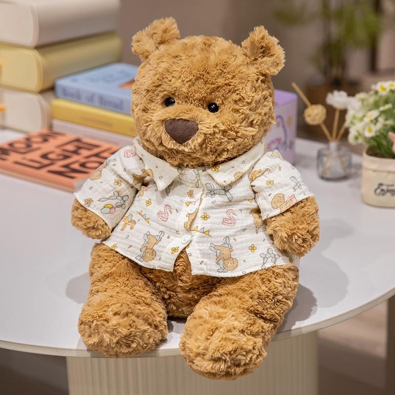 Adorable Barcelona Bear Plush Toy Cute Teddy Bear Pillow For Girls Birthday Gift