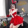 Domi La Sexy Bunny Girl Christmas Lingerie Set: Tempting Plus Size Maid Outfit