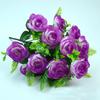 Artificial Flowers Bouquet 18 Head Rose Pink Silk Peony Big Head and Bud Cheap Fake Flowers for Home Party Wedding Decoration