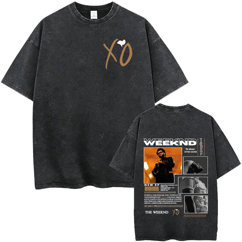Hot Sale The Weeknd Vintage Graphic T Shirts Harajuku Music YK Short Sleeve Tshirt Unisex Gothic Casual Crewneck Tshirts