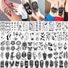 75 Sheets Lion Tiger Wolf Temporary Tattoos Jesus Zeus Skull Tatoos Bulk Waterproof Realistic Fake Tattoo Stickers Long Lasting