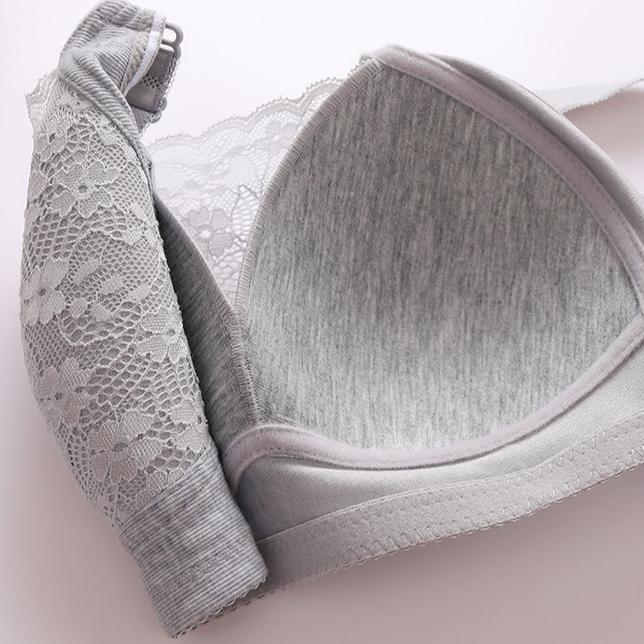 Women Hollow Bra Push Up Open Back Large Size Thin Anti Sagging Side Receiving Side Breasts Beauty Back Non Magnetic Bra