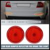 Rear Bumper Reflector Fog Brake Tail Light 81910-02040 8191002040 Red LED for Toyota Corolla 2009-2010 Plastic Red Lens (Set of 2) Durable Material