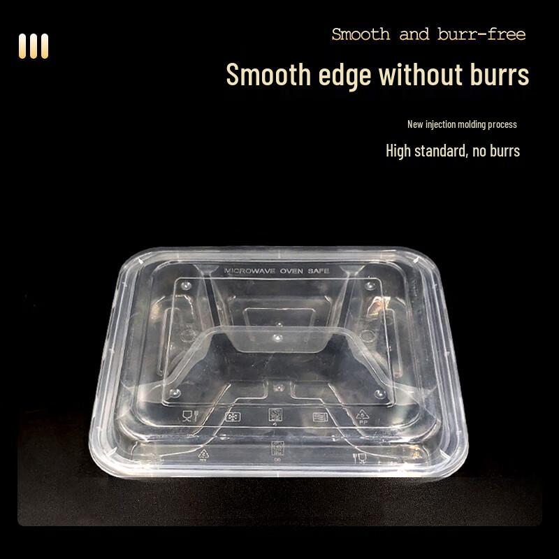 Disposable 4-Compartment Takeaway Food Box (700ml)