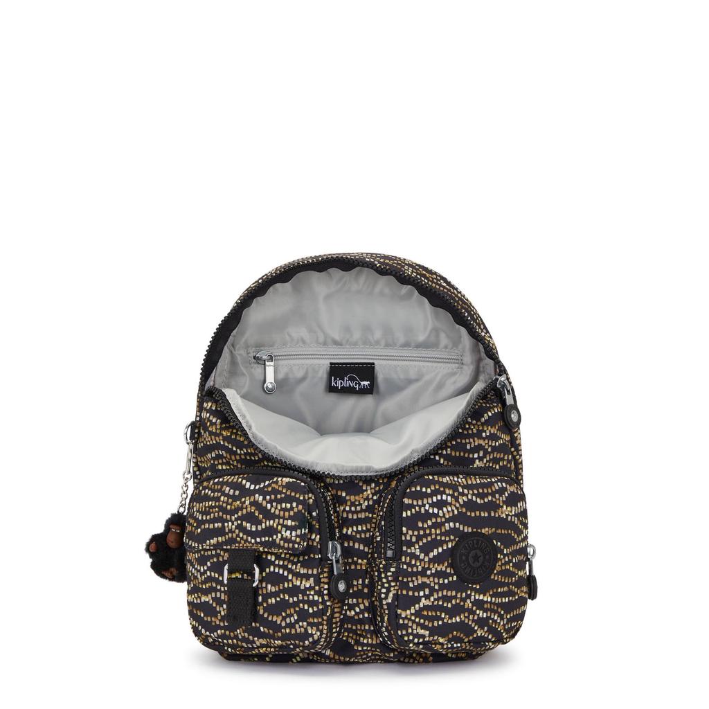 Kipling Lovebug Small Print Disco X X Backpack, Glam, 8.75"L 11.75"H 6.25"D