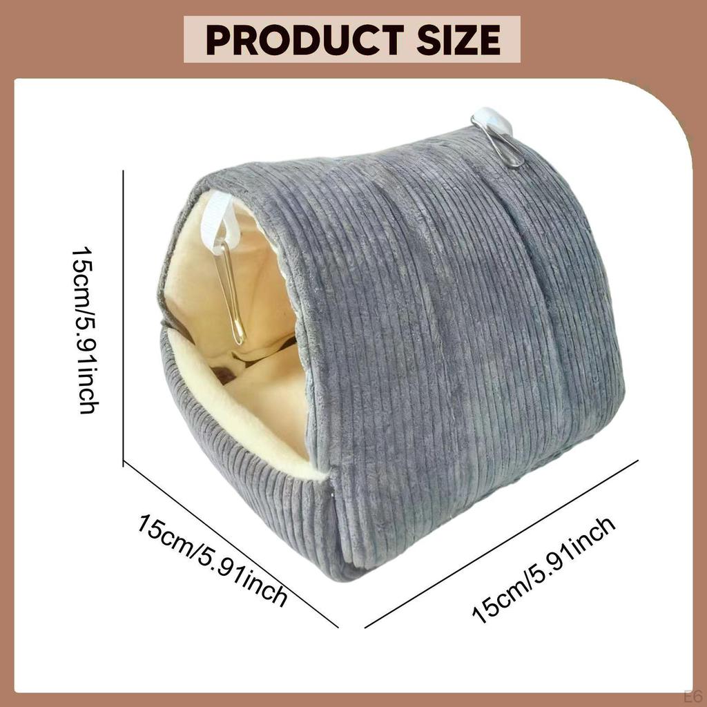 Winter Warm Bird Nest Bed Hanging Hammock Pet Cage Accessories for African Grey