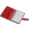 Porco Rosso Slim Genuine Leather Card Case with Book-Style Accordion Detail for Men and Women [sokunou] (Red)